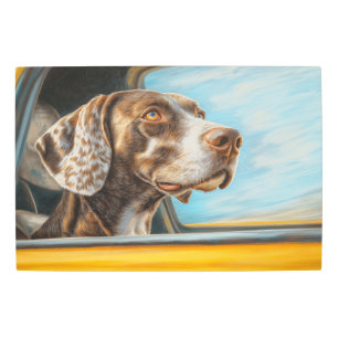 Perro visto en una imagen de arte de aventuras par