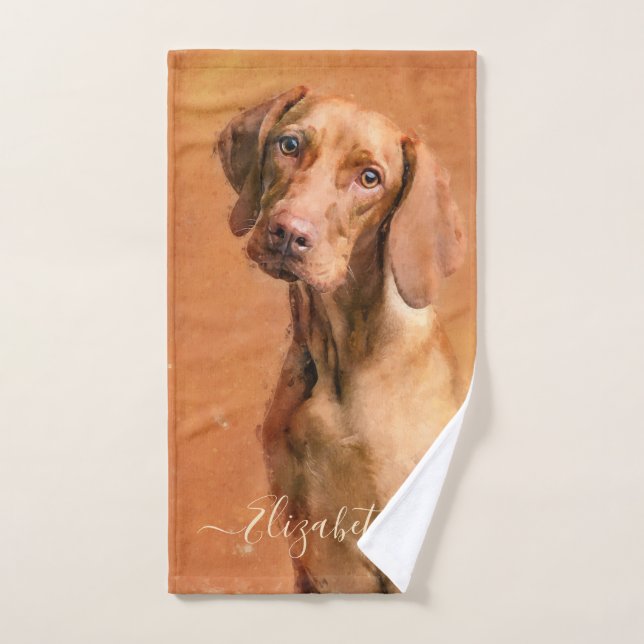 Perro Vizsla húngaro (Toalla de mano)