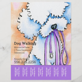 Perro Walker Poodle Purple Hoja Lágrima Personaliz