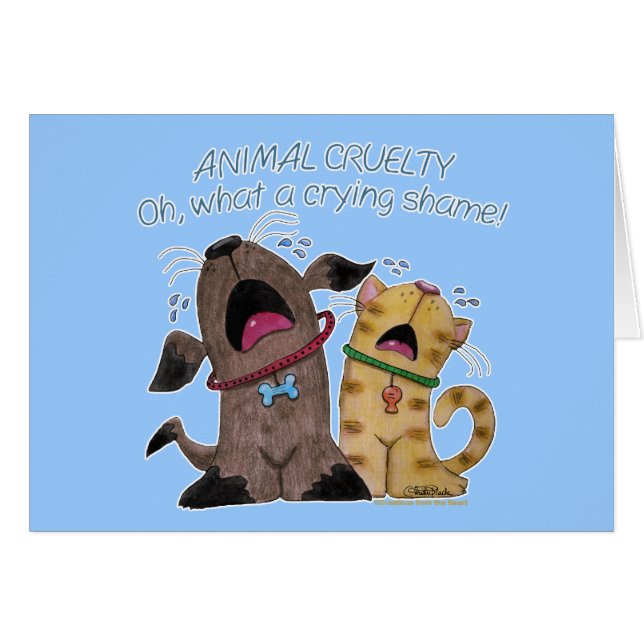 Perro y gato llorosos -qué vergüenza tan llorosa (Anverso (Horizontal))