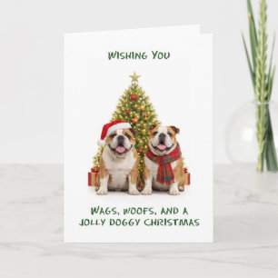Perros Bulldog Navidad