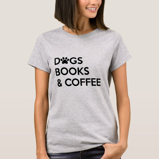 Perros café y camiseta de los libros (Anverso)