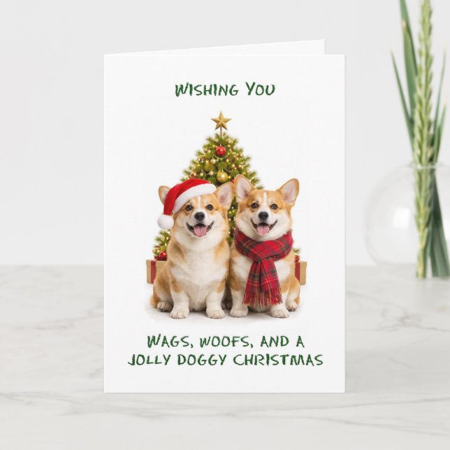 Perros Corgi Navidad (Anverso)