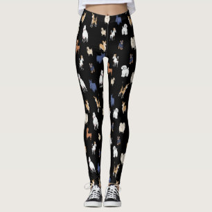 Perros de dibujos animados Leggings