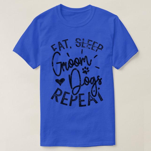 Perros de Eat Groom Repito, Graciosa Camiseta De P (Diseño del anverso)