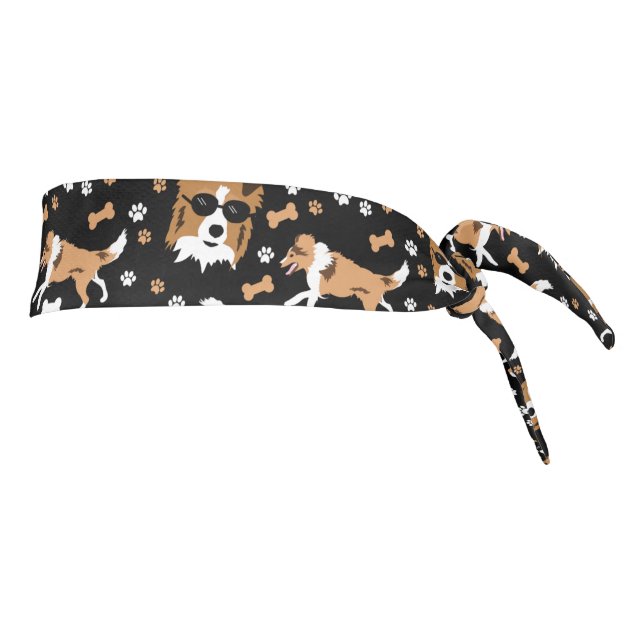 Perros de oveja Shetland Sheltie Patrón de impresi (Girar 90)