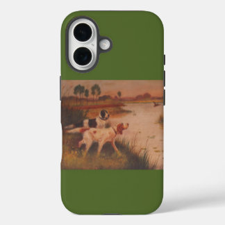 Perros de pájaro Funda de iPhone verde de oliva os