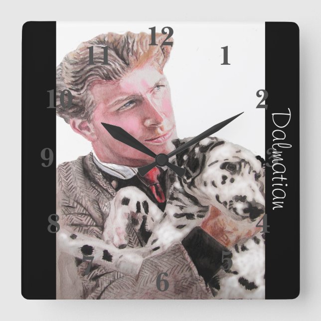 Perros de perro de Dalmacia Perros de arte Reloj d (Anverso)