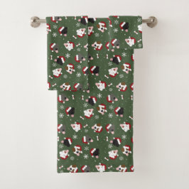 Perros de Santa en Verde
