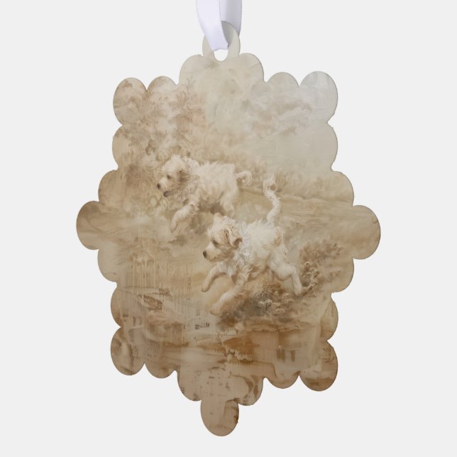 Perros - Decoración de tarjetas de papel (Izquierda)