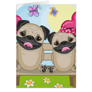 Perros del barro amasado en amor