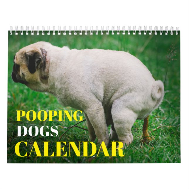 Perros divertidos personalizados con calendario de (Tapa)