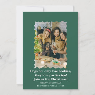Perros Divertidos y Lindos Diciendo Tarjeta de Vac