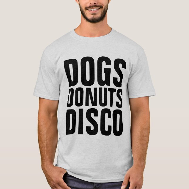 PERROS DONUTS DISCO CAMISETAS (Anverso)
