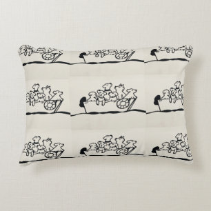 Perros en bote: almohada de diseño de WillowcatDe
