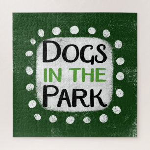 Perros En El Rompecabezas Del Parque