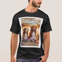 Perros en la camiseta del campo de la puesta del s