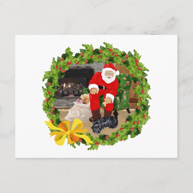 Perros escoceses en Navidad (Anverso)