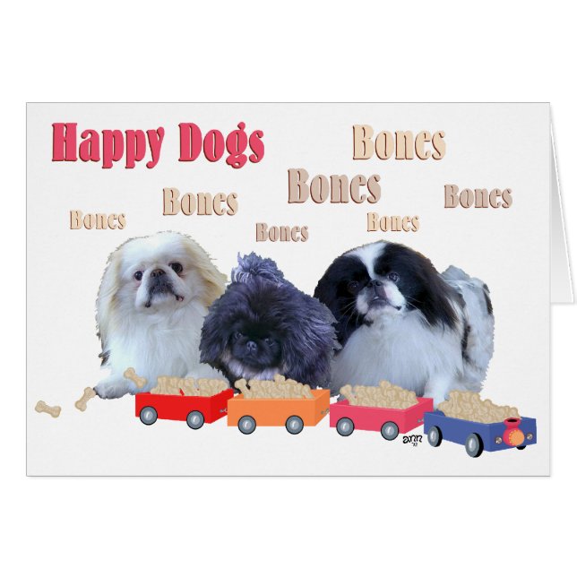 Perros Felices Huesos (Anverso (Horizontal))