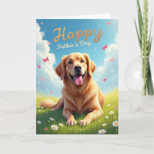 Perros Feliz Día del Padre Tarjeta de escena