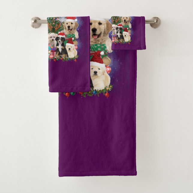 Perros Feliz Navidad Luz (In situ)