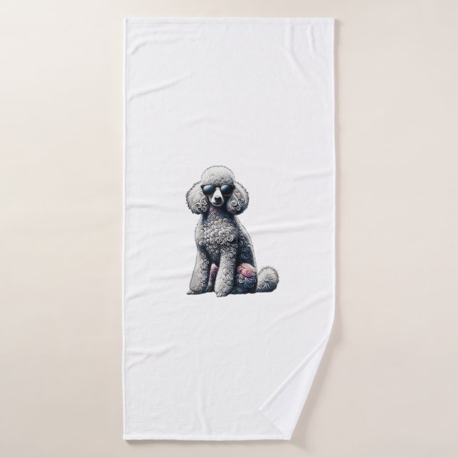 Perros Gráficos de perro callejero con animales ca (Toalla de baño)