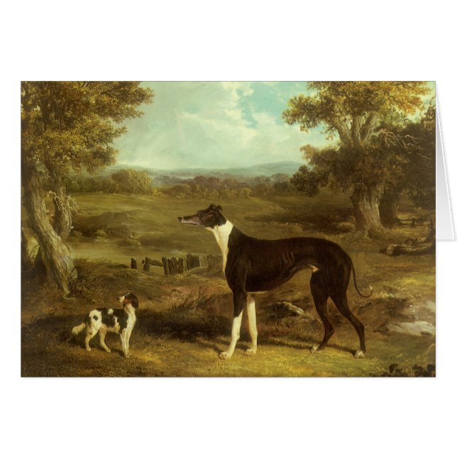 Perros, Greyhound y Spaniel, Médica Fop by Herring (Anverso (Horizontal))