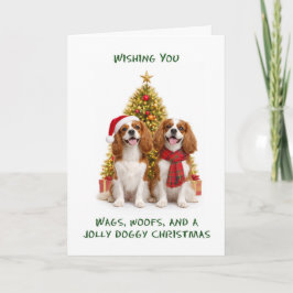Perros King Charles Spaniels Navidad