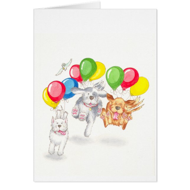 Perros locos con los globos (Frente)