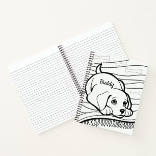 Perros para colorear cuadernos espirales