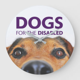 Perros para el reloj de pared lisiado