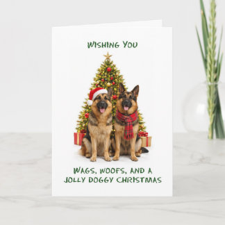 Perros Pastor Alemán Navidad