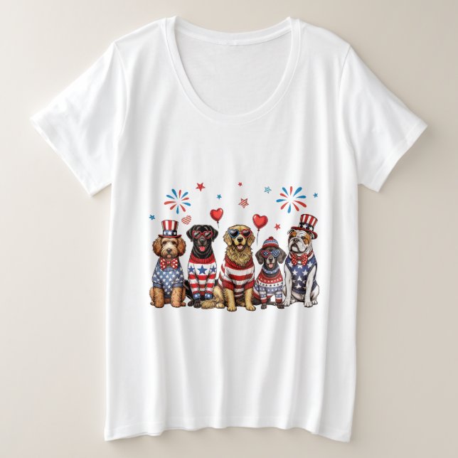 Perros patrióticos (Anverso del diseño)