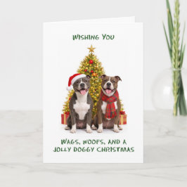 Perros Pit Bull Navidad