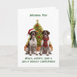 Perros Pointer de Navidad