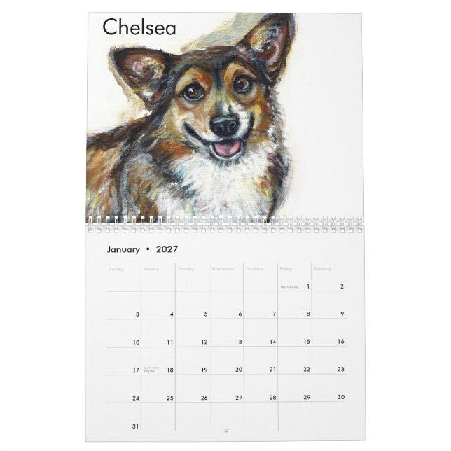 Perros por el calendario de Angie 2013 (Jan 2027)