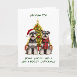 Perros Schnauzer Navidad