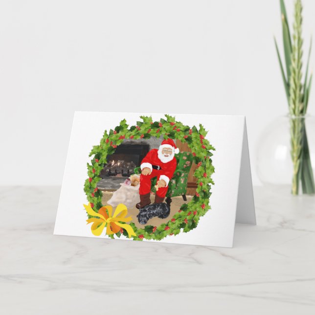 Perros Scottie en Navidad (Anverso)