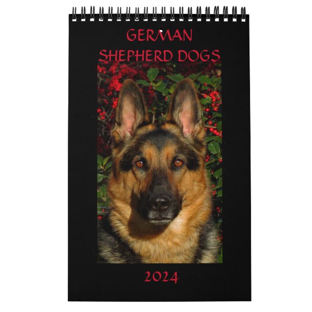 PERROS SHEPHERD ALEMANES - Calendario de una págin (Tapa)
