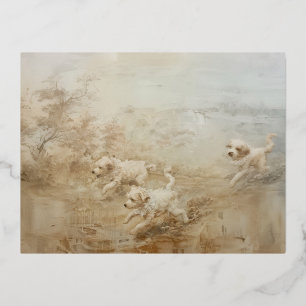 Perros - Tarjetas Postales de Hojalata