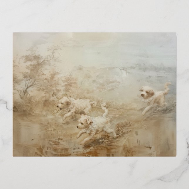 Perros - Tarjetas Postales de Hojalata (Anverso)