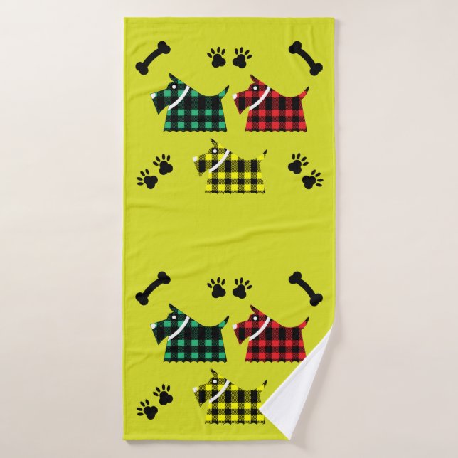 Perros terroríficos y graciosos se alimentan de el (Toalla de baño)