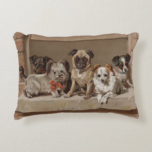 Perros Vecinos Acentos Almohada (Anverso)