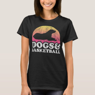 Perros y baloncesto hombres o mujeres camiseta de