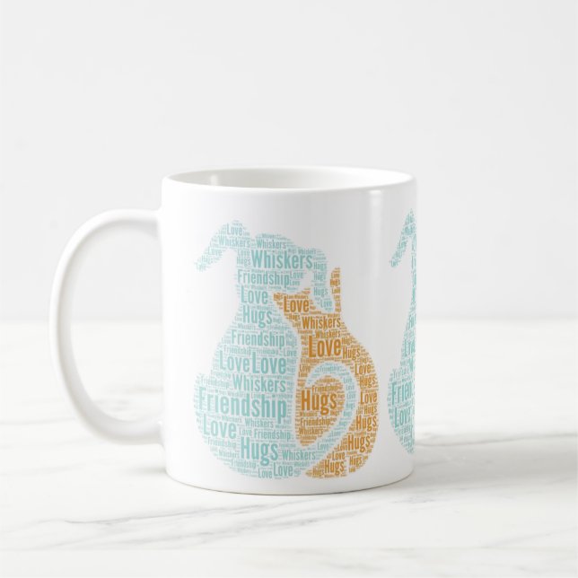 Perros y gatos adoran la taza de café (Izquierda)