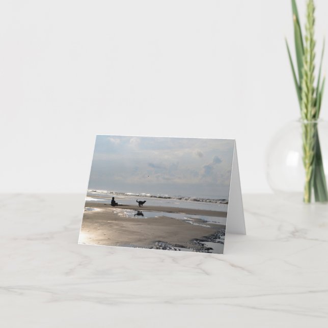 Perseguir a un perro en la tarjeta de notas de la  (Anverso)