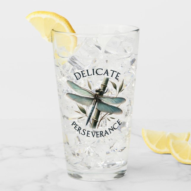 Perseverancia Delicada - Dragonfly artístico (Anverso (hielo))