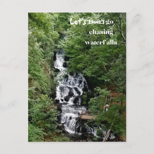 Persigamos la postal de las cascadas (Anverso)
