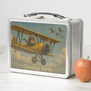 Persiguiendo a los pájaros Metalizado Lunchbox