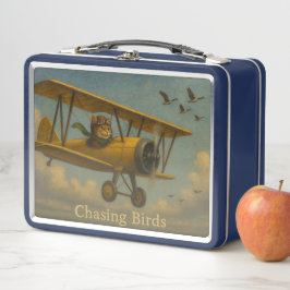 Persiguiendo a los pájaros Metalizado Lunchbox